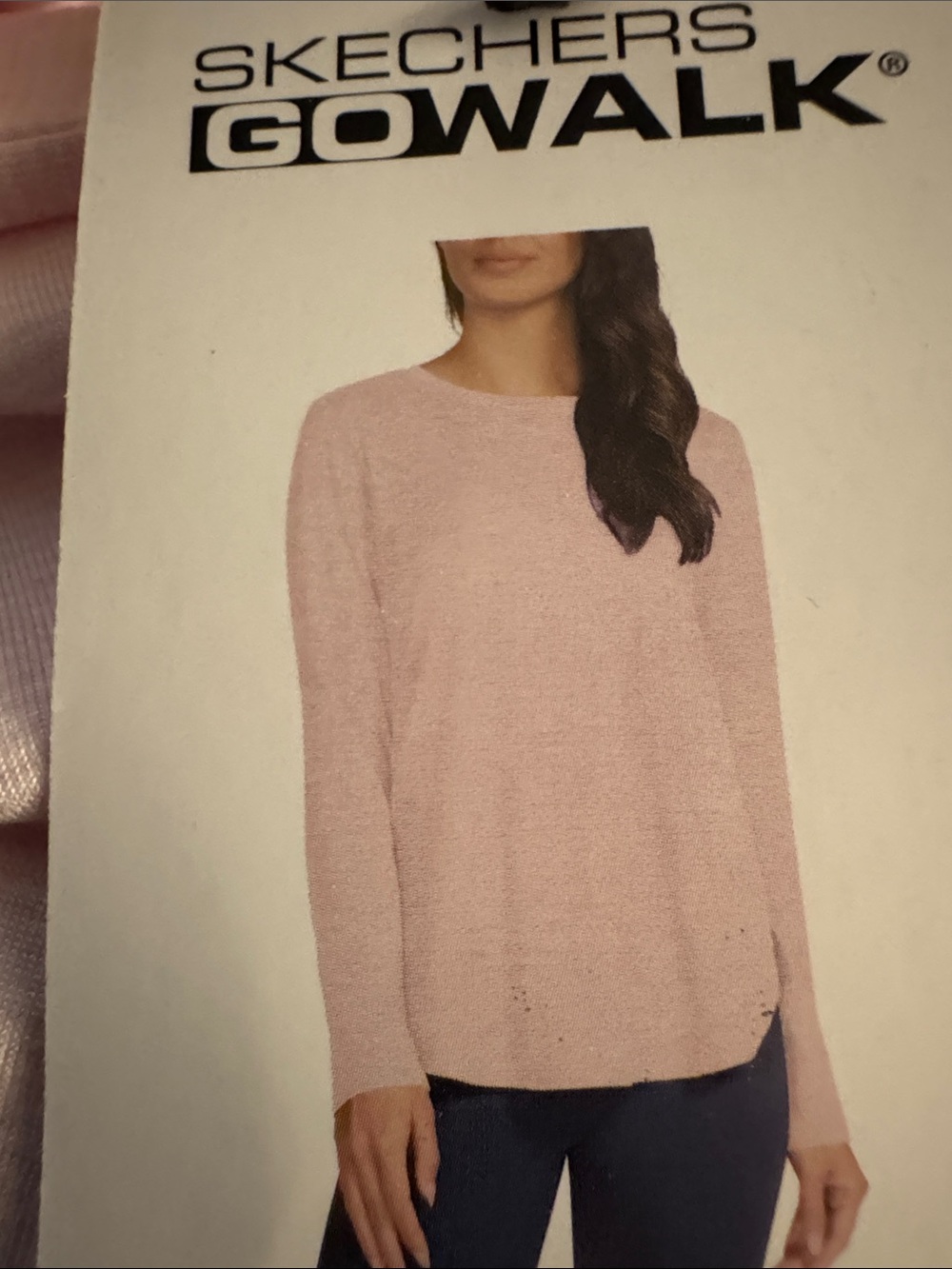 Skechers Women's Soft Light Pink Crewneck Pullover Sweatshirt